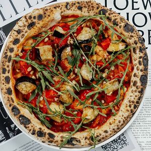 Пицца Вега с хрустящим баклажаном