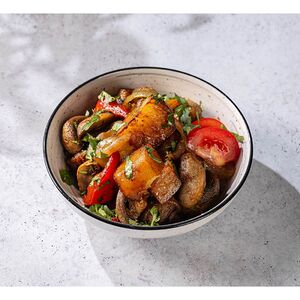 Оджахури с грибами