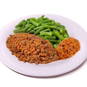 Фасоль стручковая с печенью