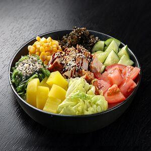 Поке с курицей терияки