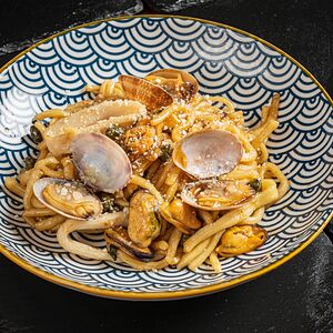 Лагман с морепродуктами