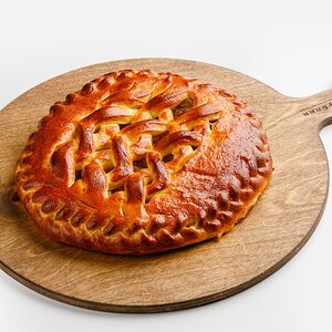 Пирог с грушей и яблоком