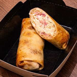 Блины с ветчиной и сыром 