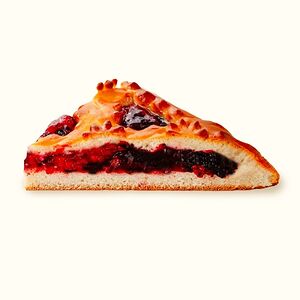 Пирог постный с чёрной смородиной