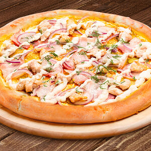 Пицца с хреном 30 см на тонком тесте