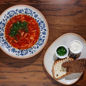 Постный борщ