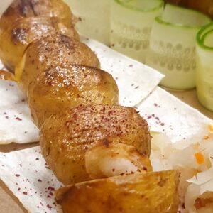 Молодой картофель с курдюком