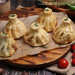 Хинкали с бараниной жареные