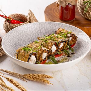 Рулет из баклажана