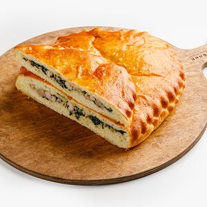 Пирог с курицей и шпинатом