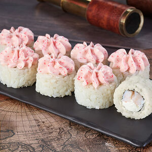 Ролл Кракатау с креветкой