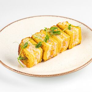 Бриошь с ветчиной и сыром чеддер