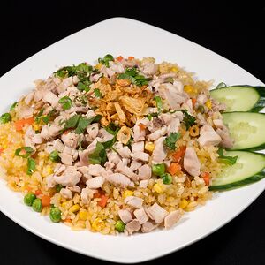 Жареный Рис с Курицей