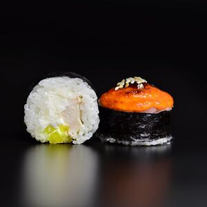 Запеченный с курицей