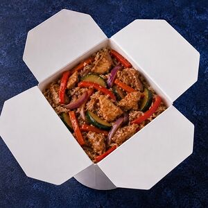 Курица в соусе терияки с рисом