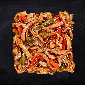 Свинина по-китайски с рисом