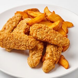 Комбо со стрипсами куриными и картофельными дольками