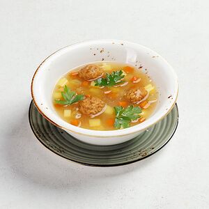 Суп с фрикадельками и овощами