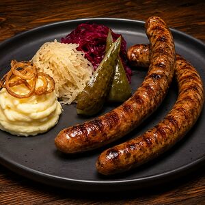 Бараньи колбасы с травами