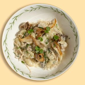 Ньокки с грибами и трюфельным маслом