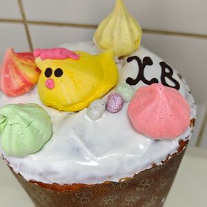 Кулич сдобный с цыплёнком 