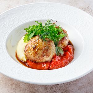Куриные котлеты с пюре