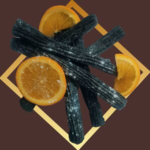 Чуррос Black с сахарной пудрой с топингом шоколад и карамель