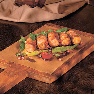 Шашлык из индейки в беконе