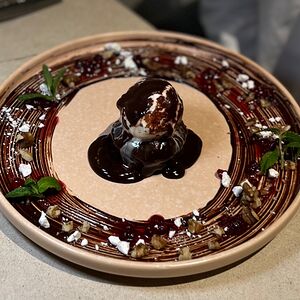 Шоколадный фондан с шоколадом
