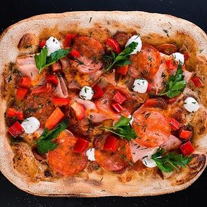 Мини-пицца мясная