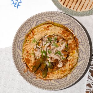 Хумус с курицей