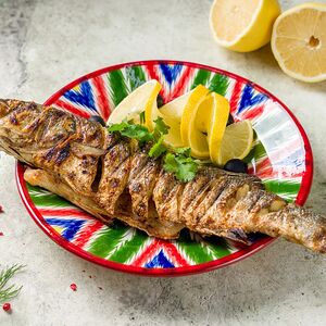 Сибас на углях