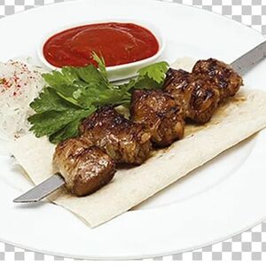 Шашлык из говяжьей печени
