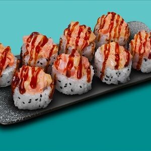 Тартар с лососем и манго