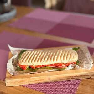 Сэндвич гриль с мраморной говядиной