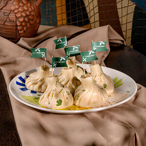 Хинкали с грибами