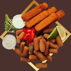 Сет-чуррос с рыбными палочками