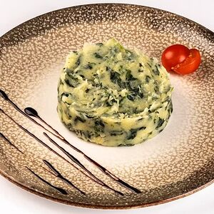 Картофельное пюре со шпинатом