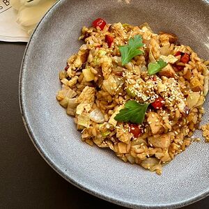 Теппаньяки с курицей