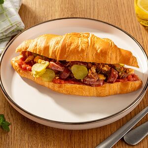 Круассан дог с говяжьей колбаской