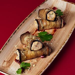 Рулетики из баклажанов