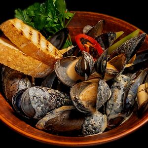 Мидии в соусе Том Ям 