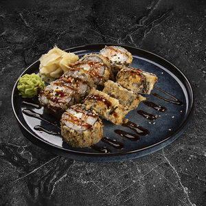 Ролл в темпуре с крабом