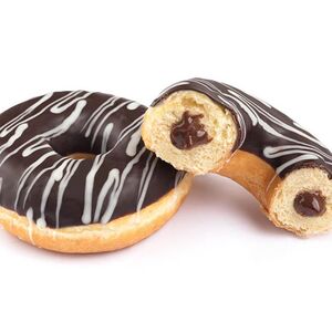 Донат с шоколадной начинкой 