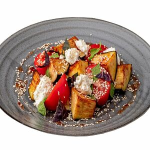 Салат с хрустящими баклажанами????️