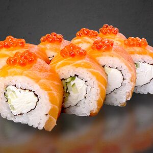 Филадельфия с красной икрой