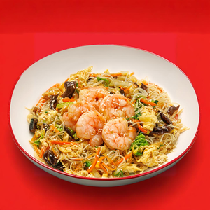 Стеклянная лапша с креветками