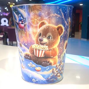 Железное ведро новогоднее 