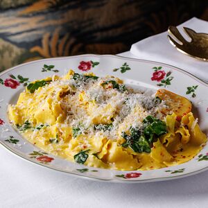 Паппарделле Аль лимоне со шпинатом