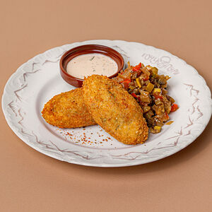 Котлетки рыбные с лососем и судаком